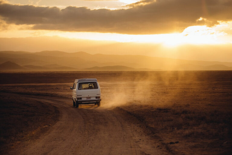 Car on Muddy Road